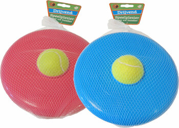 Frisbee met tennisbal drijvend 20 cm