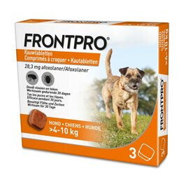 Frontpro hond 4-10 kg, pil doodt vlo en teek 