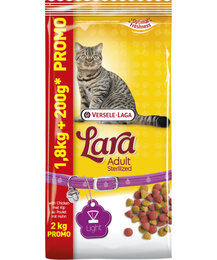 Lara Sterilized Kattenvoer 1,8 kg 200 gram gratis