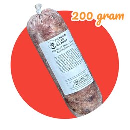 Honden Eten Gezond Kip/Rund/Zalm 200 gram