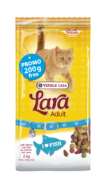 Lara Adult Zalm Kattenvoer 1,8 kg 200 gram gratis