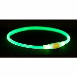 Led honden verlichtingshalsband USB groen