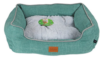 Boony honden- en kattenmand linnenlook groen 60x50 cm