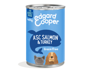 Edgar en Cooper Blik zalm en kalkoen 400 gram