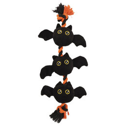 Hondenspeelgoed Halloween Bats Zwart 50x16x5 cm