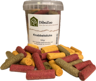 DiboZoo Knaagsticks voor knaagdieren en konijnen 160g | Natuurlijk tussendoortje DiboZoo Knaagsticks voor knaagdieren en konijnen 160g | Natuurlijk tussendoortje