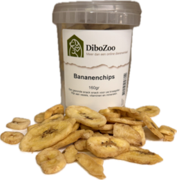 DiboZoo gedroogde banaan voor knaagdieren en konijnen 160g – gezonde snack DiboZoo gedroogde banaan voor knaagdieren en konijnen 160g – gezonde snack