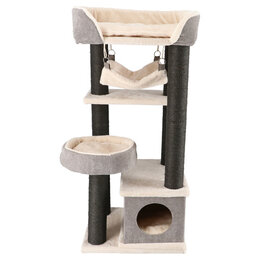 Krabpaal Jasper 48x40x110 cm – Mand, Hangmat & Speelhuis