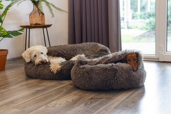 Beeztees Yala Bruine Pluche Hondenmand | Extra Zacht & Fluffy