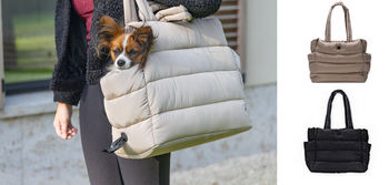 Designed by Lotte Tico Hondendraagtas – Beige & Antraciet