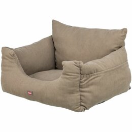 Trixie Autostoel Hond Taupe 55x30 cm | Veilig & Comfortabel