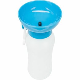 Trixie Waterfles Hond 550ml | Drinkfles met Bak