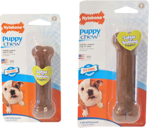 Nylabone Puppy Chew Bone Small | Zacht Kauwbot Kip