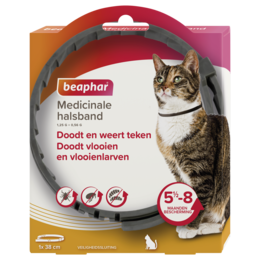 Beaphar Medicinale Halsband Kat | Anti-Vlooien & Tekenband