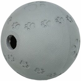 Rubber Snackbal Hond met Labyrint Grijs 11cm