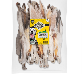Voskes Konijnenoren met Vacht – Natuurlijke Hondensnack 400g