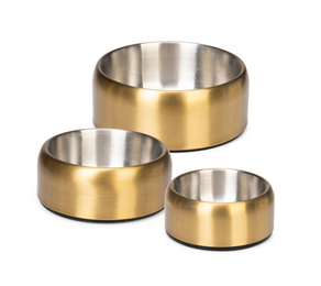 Designed by Lotte Noar Hondenvoerbak - Goud RVS