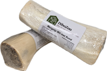 DiboZoo Mergpijp Rundvlees Vulling ca. 15cm – Gevuld Bot