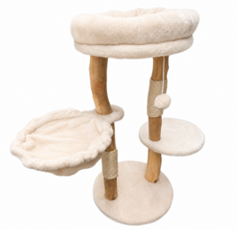 Katten Krabpaal Natural | Stijlvolle Houten Krabpaal 80cm