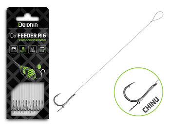 Delphin Feeder Rig Fluoro Sting Chinu (10st)