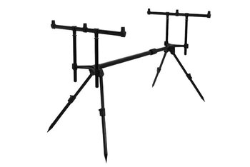 Delphin Rodpod Bronx 3-Hengels – Zwarte Aluminium Rodpod