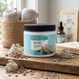 Vitacus Rustmix Valeriaan 75g – Hond, Kat & Paard
