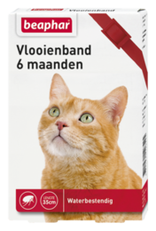 Beaphar Vlooienband Kat Rood