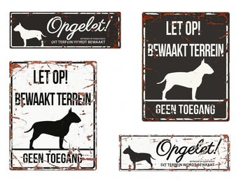 Waakbord Bull Terrier NL