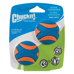 Chuckit Ultra Squeaker Ball 6cm per 2