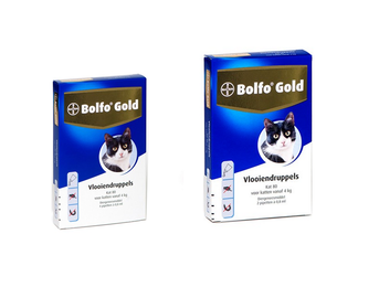 Bolfo Gold 80 Kat | Vlooiendruppels 2 & 4 Pipetten