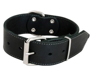 Jack en Vanilla Halsband Zwart Extra Breed